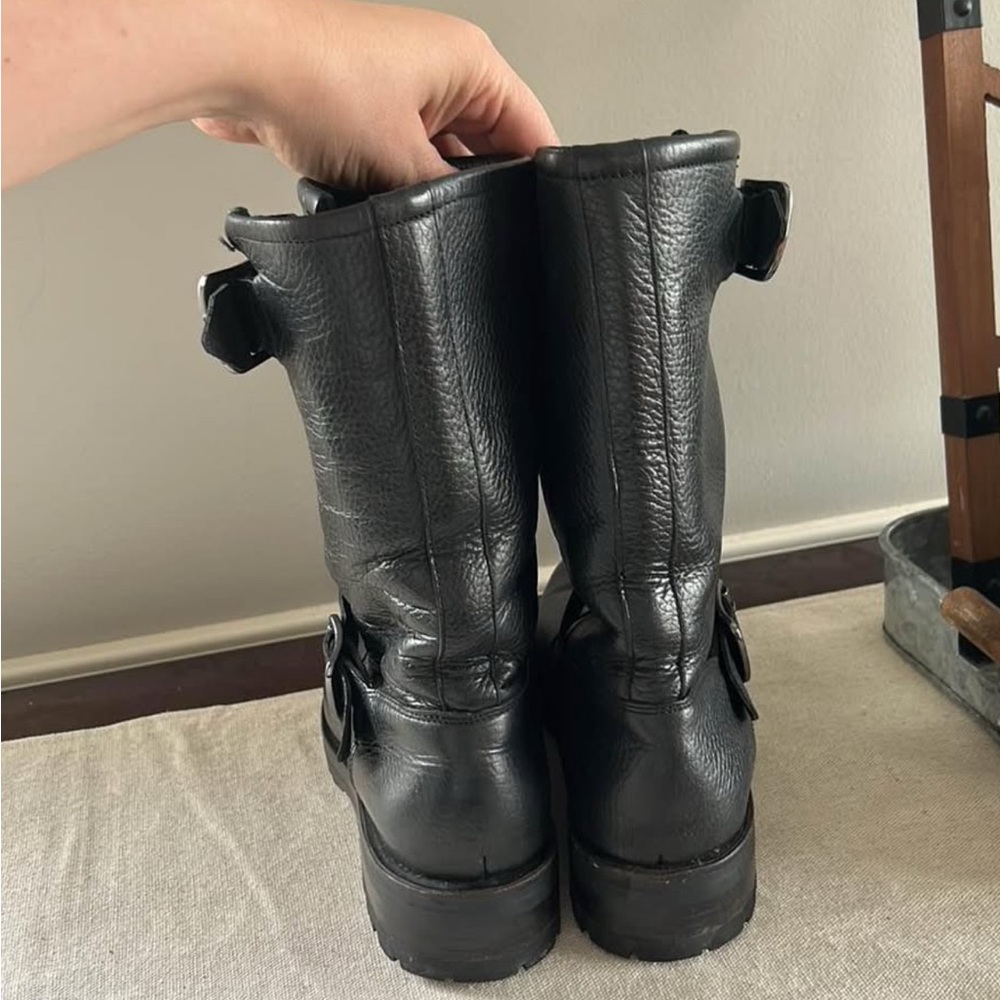 Frye Black Leather Women's Boots - Picture 2 of 6
